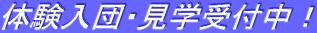 体験入団・見学受付中！